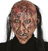 Fiestas Guirca Verkleedmasker Infected Zombie 23,5 Cm Latex Bruin