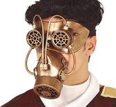 Fiestas Guirca Gezichtsmasker Steampunk Heren 37 Cm Goud