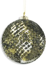 Glazen bal - kerstbal vintage - kerstversiering kerstboom ornament - 8 centimeter