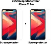iPhone 11 Pro Screen Protector 1+1 GRATIS! Tempered Glass Glazen Gehard Screen Protector 2.5D 9H (0.3mm)