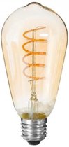 MaxxHome LED Bulb - Filament lamp - Ø 6,5 cm - LED Dimbaar - E27 - 1x2W 2200K - Amber