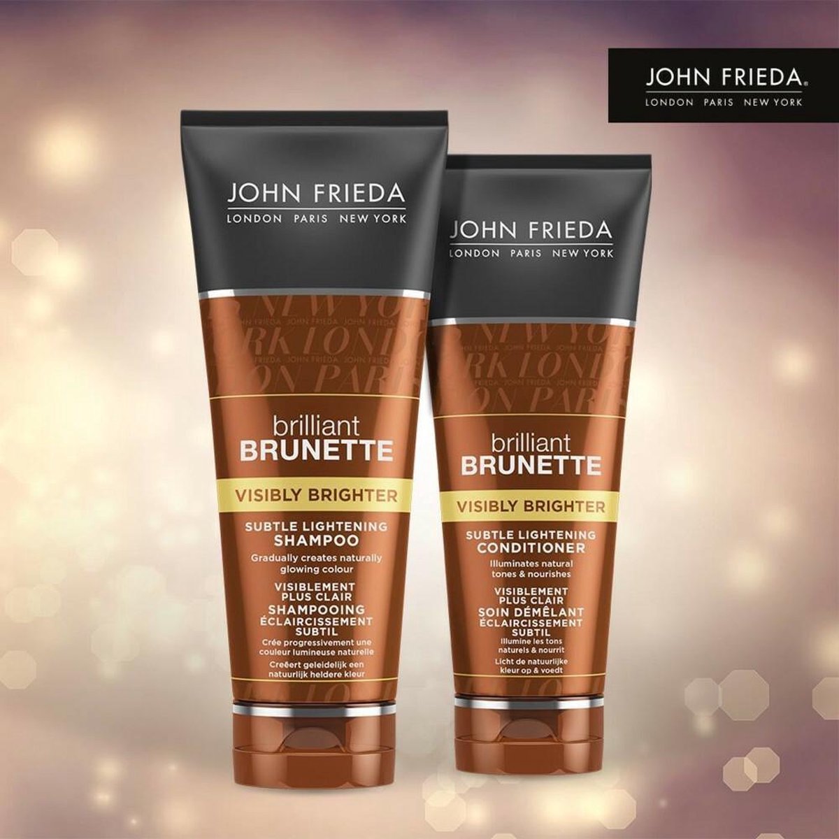 John Frieda Brilliant Brunette Visibly Brighter - 250 ml - Shampoo