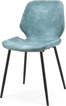 Sfeervolle Eetkamerstoel - Eetkamerstoel - Eetkamer - Stoel - Keuken - Eetkamer - Woonkamer - Keuken stoel - Comfort - Design - Comfortabele stoel - Blauw