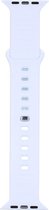 Shop4 - Bandje voor Apple Watch 1 42mm - Siliconen Wit