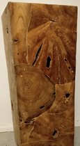 Houtenzuil-Teakhout-houten sokkel-80x30x30cm-Koloniaal Teakhuis