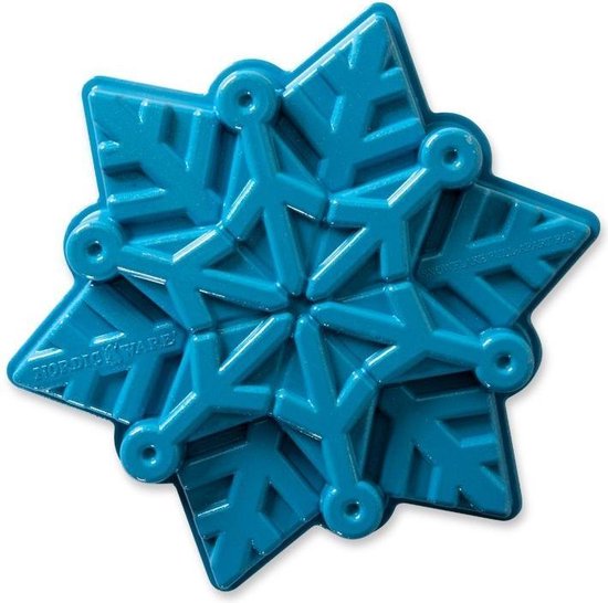 dump burgemeester bagageruimte Bakvorm "Disney Frozen Snowflake" - Blauw - Nordic Ware | bol.com