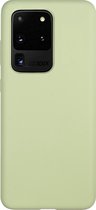 BMAX Siliconen hard case hoesje voor Samsung Galaxy S20 Ultra / Hard Cover / Beschermhoesje / Telefoonhoesje / Hard case / Telefoonbescherming - Mintgroen