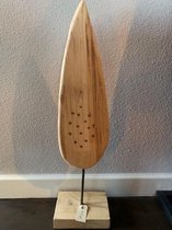 Wooden Leafe Lavandou 65 cmx17x2cm