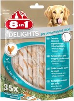 8in1 Delights Pro Dental Twist Sticks Kip 35 stuks