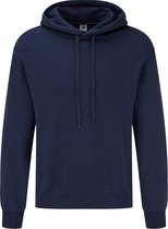 Fruit Of The Loom Volwassenen Unisex Klassiek basissweater Met Capuchon (Marine)