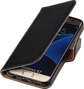 Wicked Narwal | Premium TPU PU Leder bookstyle / book case/ wallet case voor Samsung Galaxy S7 G930F Zwart