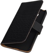 Wicked Narwal | Croco bookstyle / book case/ wallet case Hoes voor LG G5 Zwart