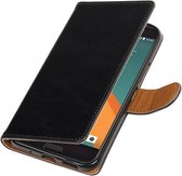 Wicked Narwal | Premium TPU PU Leder bookstyle / book case/ wallet case voor HTC 10 Zwart