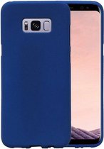 Wicked Narwal | Sand Look TPU Hoesje voor Samsung Galaxy S8 + Plus Blauw