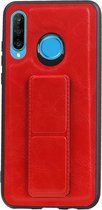 Wicked Narwal | Grip Stand Hardcase Backcover voor Huawei Nova 4E Rood