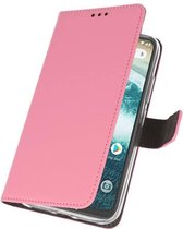 Wicked Narwal | Wallet Cases Hoesje voor Motorola Moto One Roze