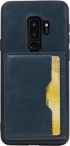 Wicked Narwal | Staand Back Cover 1 Pasjes voor Samsung Galaxy S9 Plus Navy