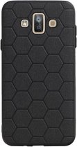 Wicked Narwal | Hexagon Hard Case voor Samsung Samsung galaxy j7 2015 Duo Zwart