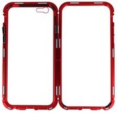 Wicked Narwal | Magnetic Back Cover voor iPhone 6 Rood - Transparant