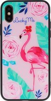 Wicked Narwal | Print Hardcase voor iPhone XS Lucky Me  Flamingo