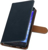 Wicked Narwal | Premium bookstyle / book case/ wallet case voor Samsung Samsung Galaxy J7 2018 Blauw