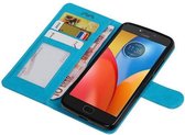 Wicked Narwal | Motorola Moto E4 Portemonnee hoesje booktype wallet case Turquoise