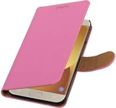 Wicked Narwal | bookstyle / book case/ wallet case Hoes voor Samsung Galaxy J5 (2017) J530F Roze