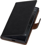 Wicked Narwal | Premium TPU PU Leder bookstyle / book case/ wallet case voor Sony Xperia XZ Premium Zwart