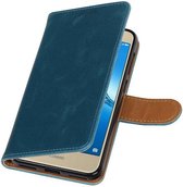 Wicked Narwal | Premium PU Leder bookstyle / book case/ wallet case voor Huawei P9 Lite mini Blauw