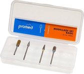 Promed nagel frees set Basic, 5-delig - Nagelstyliste, pedicure frees bitjes - Kunstnagels: acrylnagels en gelnagels verwijderen / affrezen.