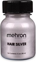 Mehron Hair Silver om haar tijdelijk zilvergrijs te maken - 30 ml met penseel