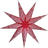 Kerstster met verlichtingsset nr. 30 Rode ster "magenta" - Kerststerren - Kerstverlichting - Kerstdecoratie - Ø 60 cm