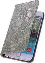 Wicked Narwal | Lace bookstyle / book case/ wallet case Hoes voor Huawei Huawei Ascend G6 4G Donker Groen