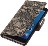 Wicked Narwal | Lace bookstyle / book case/ wallet case Hoes voor Huawei Honor 7 Zwart