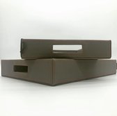MENZA Napa Tray Dienblad Rechthoekig 40 Licht Grijs Set van 2