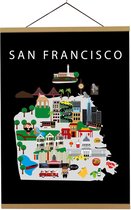 Kaart van San Francisco | B2 poster | 50x70 cm | Maison Maps