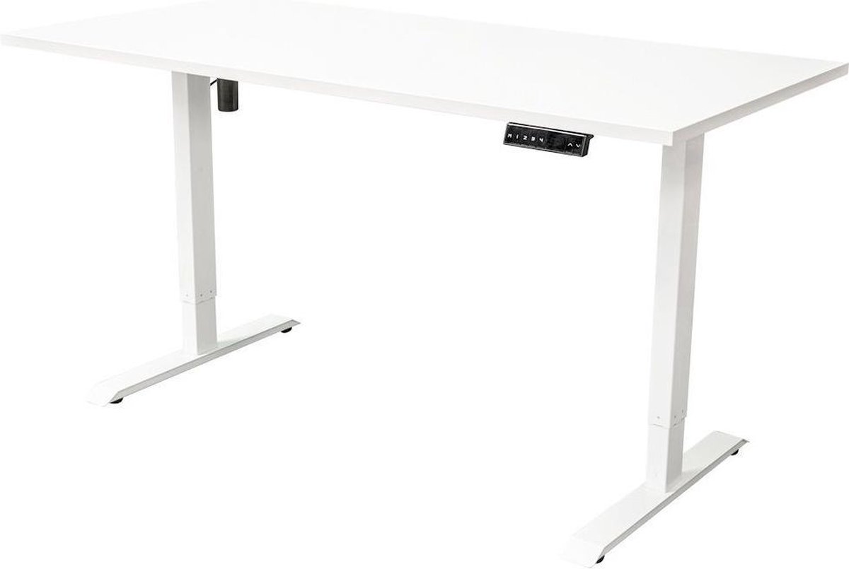 IVOL Elektrisch verstelbaar bureau 160x80 cm Single motor - Wit