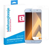 Glazen screenprotector voor Samsung Galaxy A5 (2017) (FULL COVER) (WIT) | Tempered glass | Gehard glas