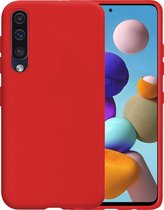 Housse en Siliconen Samsung Galaxy A50 Cover Back Cover Sleeve Rouge