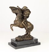 Napoleon op zijn paard - Bronzen beeldje - Bronzen Sculptuur - 30 cm hoog