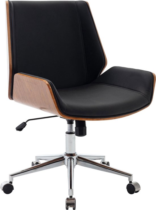 Bureaustoel - Stoel - Ergonomisch - Verstelbaar - Kunstleer - Zwart - 60x65x96 cm
