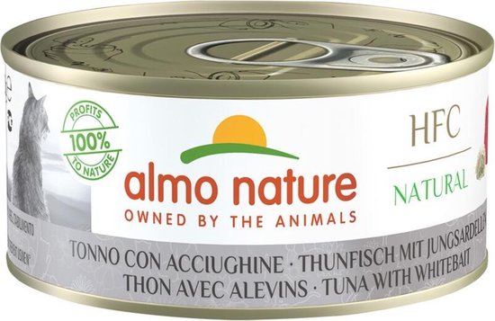 Almo Nature HFC Kattenvoer Tonijn & Jonge Ansjovis 150 gr