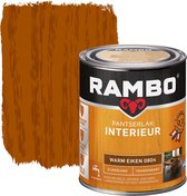 Rambo Pantserlak Interieur - Transparant Zijdeglans - Houtnerf Zichtbaar - Warm Eiken - 0.25L