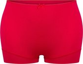 RJ Bodywear Pure Color dames short extra hoog - donkerrood - Maat: 3XL