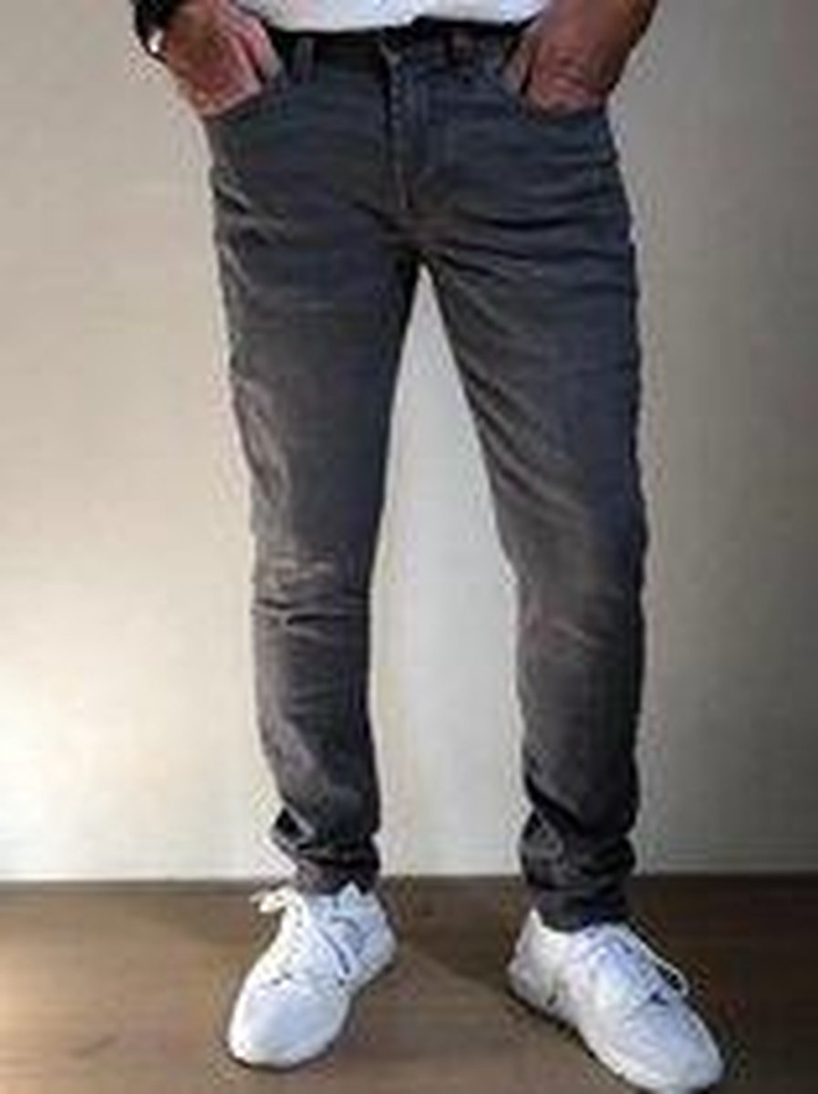 MASKOVICK Heren Jeans Milano stretch SlimFit - Grey - W32 X L34