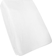 Cillows Premium Molton Hoeslaken voor Matras - Katoen (stretch) - 160x200 cm - (20 - 30 cm hoogte) - Wit