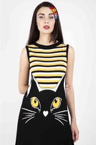 Jawbreaker Korte jurk -L- Telepathic Cat Zwart