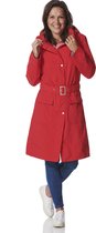 Rode dames regenjas (Long Coat) Rosa van Happy Rainy Days XXL