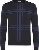 Jorik | Pullover geruit blauw