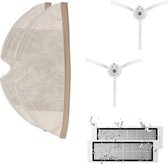 Xiaomi Mi Robot Vacuum en Roborock S5/S5max/S6 Hoogefficiënt Filters(2stucks)+Zijborstel Set (2 Stuks)+ Mopping cloth(2stucks)
